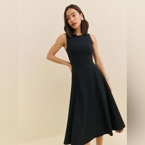 NWT Reformation Devin Dress Black Small